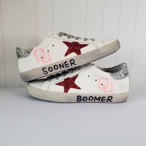 Golden Goose Womens Super-Star Sneakers SOONER BOOMER Size 39 US 8